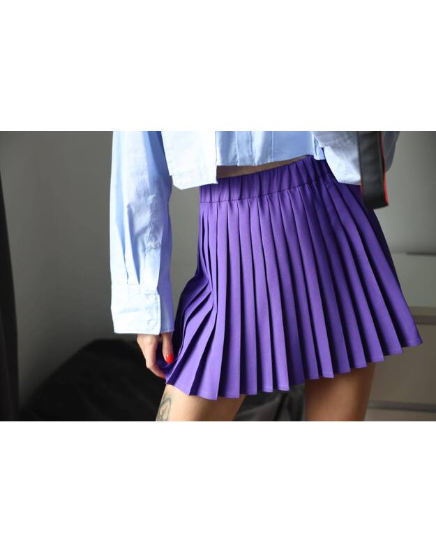 CCK klostuotas sijonas, violetinis